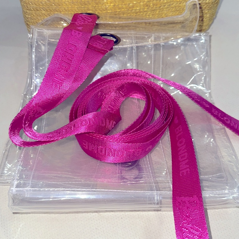 "Barbie Blonde" adult clear apron with pink new no box - Picture 3 of 7